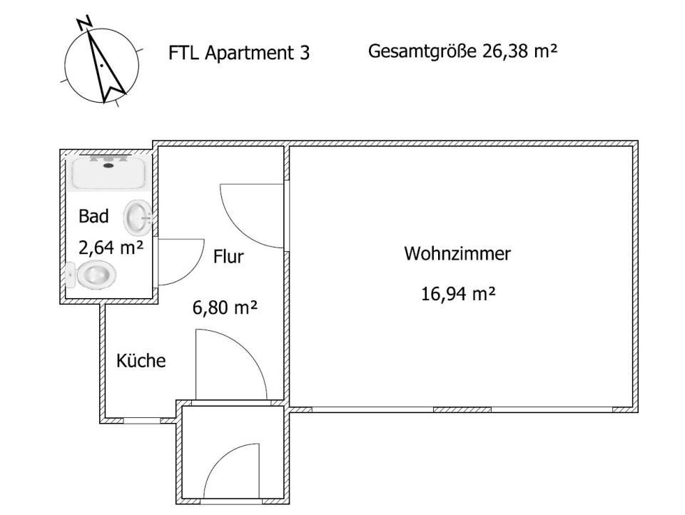 Monteur - Budget Apartments فرايتال الغرفة الصورة